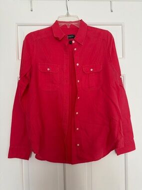 Express Women’s Pink Button-Down Shirt
